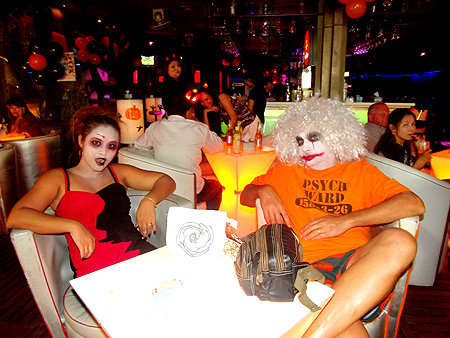 Psych ward escapees blend right in on Halloween night.