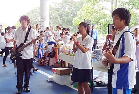 Students show off their talents at the Fair for Floods.