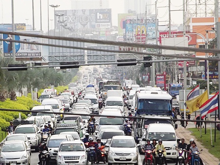 The influx of refugees is causing traffic build up in the area.