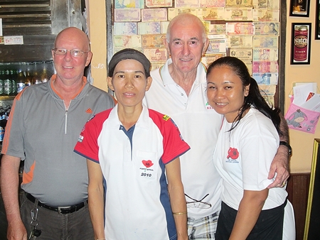 Tuesday’s winners with ‘The Boss’ and one of Bert’s finest. 