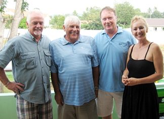 Dave, Les Easton, Tony Chetland & Wendy Chetland.