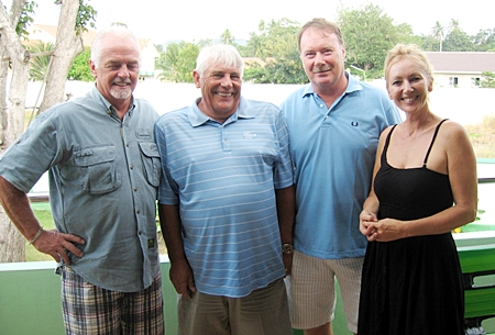 Dave, Les Easton, Tony Chetland & Wendy Chetland. 