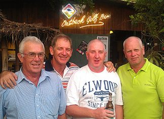 From left: Alan Ansell, Greg Hill, Steve Milne & Paul Greenaway, all podium placers on Friday at Green Valley