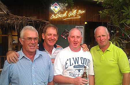 From left: Alan Ansell, Greg Hill, Steve Milne & Paul Greenaway, all podium placers on Friday at Green Valley 