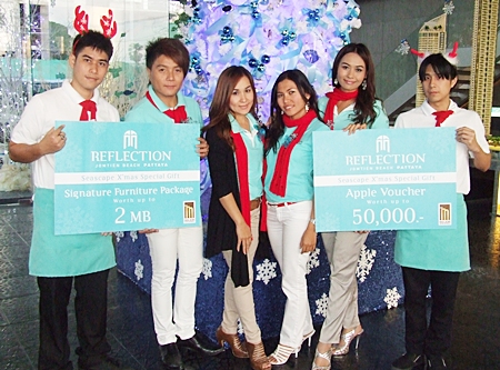 Pattaya’s Luxury Condominium project Reflection Jomtien Beach Pattaya will be hosting the Super Luxury Seascape Christmas Party at their development on 10-12 December starting at 9.30 am until 7.30 pm.   The party will feature the world class facilities offered by the Major Development, an opportunity to receive a free furniture package worth up to 2 million Baht, plus fabulous offers at the event.   For further inquiry call 038 233 111, Chiddao ‘Bay’ Promma at 089 247 7158 or visit www.reflectionpattaya.com.