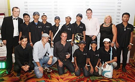Tracy Cosgrove with her son Paul brought a number of kids from one of her projects down from Bangkok for a day in the pool at Centara.