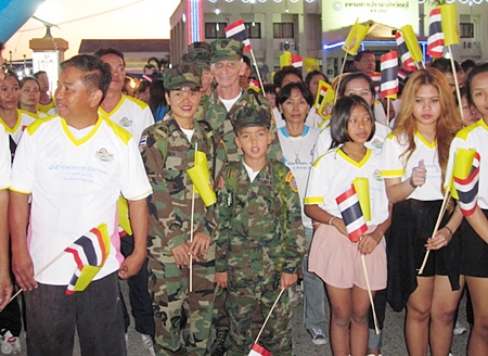 At the starting line, Young Marines from Pattaya and other participants in Sattahip’s Mini-Marathon.
