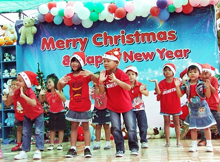Youngsters at the Fountain of Life Center for Children brighten up the annual FOL Christmas party with a little holiday song and dance.  We hope the smiles on their faces brighten up your day this season.  At this holiday time of warmth and happiness, the Pattaya Mail Media team wishes everyone a Merry Christmas and a Happy Chanukah. May there be peace on earth and goodwill towards all. 