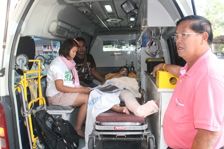 City Councilman Sanit Boonmachai took up the case after Methinee complained to city hall that she was not given adequate care at Banglamung Hospital following a motorbike accident. 