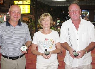 The December IPGC Medal winners: Theresa Connolly, Raivo Velsberg and Mike Lewis.