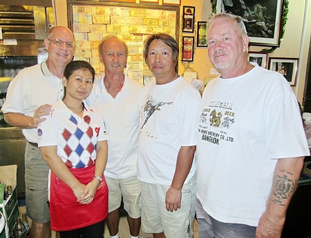 The winners and runners-up in each flight with one of Bert’s finest. 