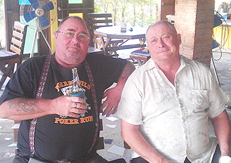 Owen Walkley (left) and Andy Makara (right) were the flight winners at Khao Kheow on Monday.