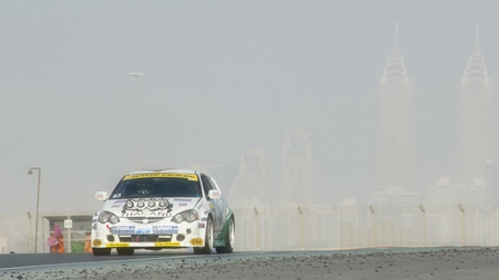 “Alone” in the Dubai desert.