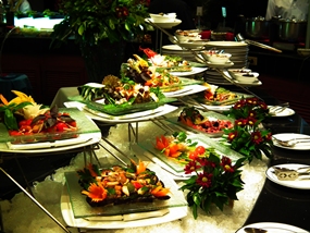 Spectacular seafood buffet at Royal Cliff. 