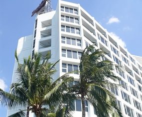 Hard Rock Hotel from the poolside.