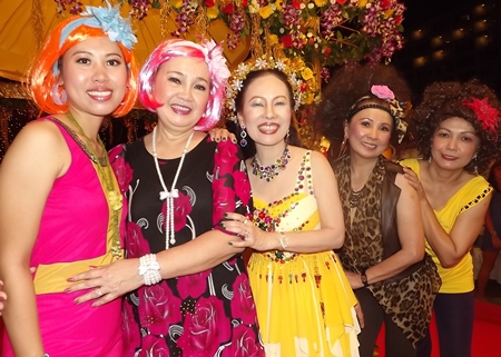 Lovely ladies dress to the nines at Montien Hotel Pattaya.