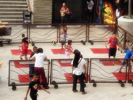 Hoola Hoops are a big hit at Central Festival Pattaya Beach.