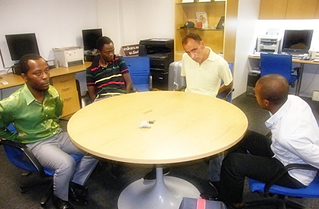 The four members of the most recent black money gang.