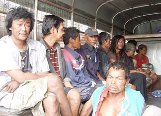 Officials ship homeless people off to Nonthaburi to receive better care.