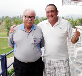 Tuesday’s flight winners Dave Richardson & Stu Rifkin.