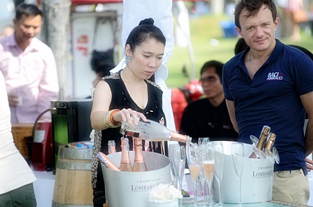 A drop of ‘bubbly’ always adds to the party atmosphere.