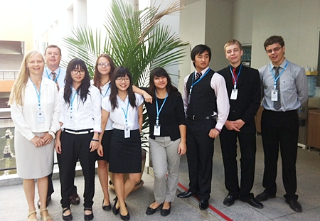 Regent’s Pattaya staff and student delegates (Y12 and Y13).