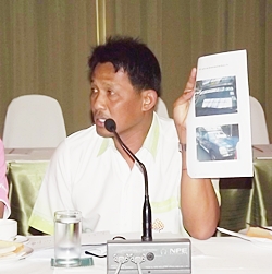 Tawat Puakbunnak, president of the Pattaya Transport Cooperative. 