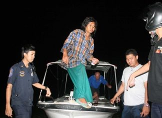 This unidentified, allegedly inebriated woman was found sleeping in a German tourist’s stolen boat.