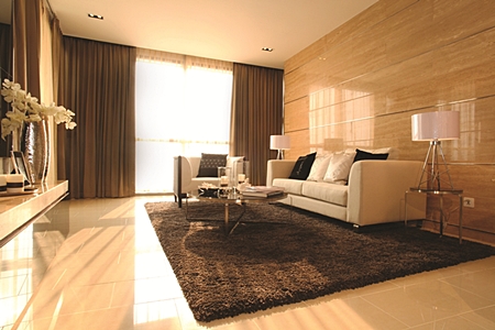 One of the showrooms suites for Centara Grand Residence.