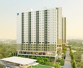 An artist’s impression shows the completed Lumpini Ville Naklua project.