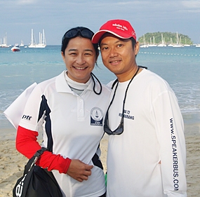 (Above) Koravic and Biranubongse Bhanubandh.