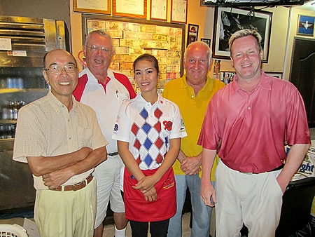 Tuesday’s winners with one of Bert’s finest.