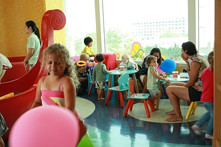 Youngsters enjoy the Kids Club at Holiday Inn Pattaya. 