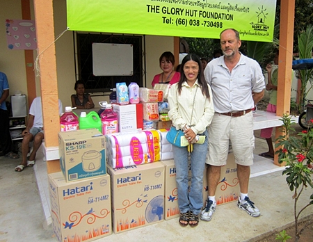 The funds are spent on soap, shampoo, skin cream, fans - everyday items that most of us take for granted.