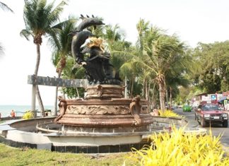 The city’s fountain on the beach promenade will remain dry for another couple months until engineers have a chance to fix it.