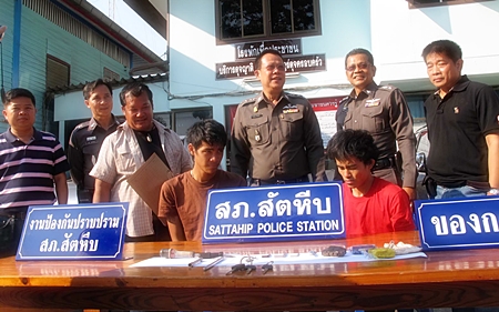 Veerayuth Kanluesanam and Pharathong Tienthong have been arrested for allegedly duplicating car keys and stealing vehicles from their car care center. 