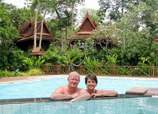 Dr. Wolfgang Cronenbroeck, a certified senior product manager, promoting the RWTH University Aachen and Jülich Nuclear Research Centre, Germany together with his wife made their annual visit to Pattaya’s unique Sugar Hut Resort and Restaurant recently. This original boutique hotel, established in 1984 with typical Thai built one and two bedroom villas, is set in a natural green “jungle” environment. They thoroughly enjoyed the serenity and tranquillity that Sugar Hut has to offer.