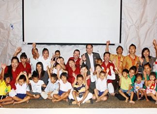 Children from the Young Children Development Centre in Soi Khopai under the care of Sukanya Seaton, chairperson of the Seaton Foundation, were treated to a movie titled ‘Happy Feet Two’ recently. The outing was sponsored by Michael Delargy, GM of the Sheraton Pattaya Hotel. The kids also enjoyed delicious snacks and drinks hosted by the hotel.