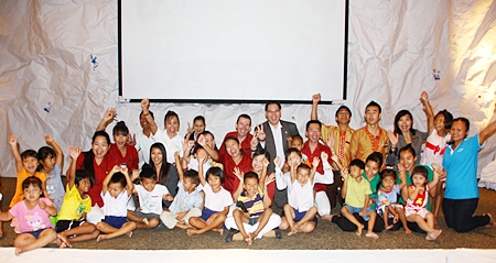 Children from the Young Children Development Centre in Soi Khopai under the care of Sukanya Seaton, chairperson of the Seaton Foundation, were treated to a movie titled ‘Happy Feet Two’ recently. The outing was sponsored by Michael Delargy, GM of the Sheraton Pattaya Hotel. The kids also enjoyed delicious snacks and drinks hosted by the hotel.