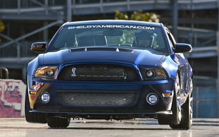 Wheel-standing Shelby 1000. 