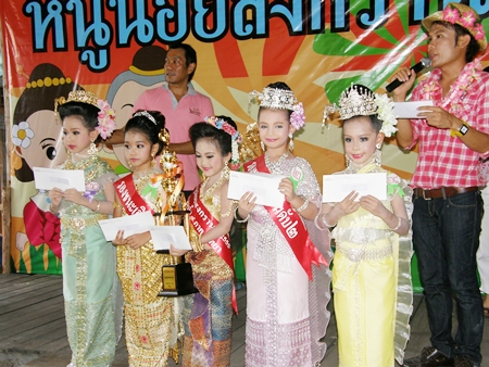 Line up of the top five winners.