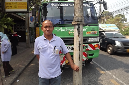 Sanitation Office Director Ampol Saengsawang implores residents to not use the city’s overtaxed drainage system as a garbage dump. 