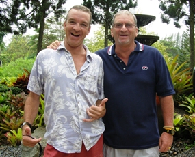 Tuesday flight winners: Jerry Dobbs, left, with Peter Blackburn. 