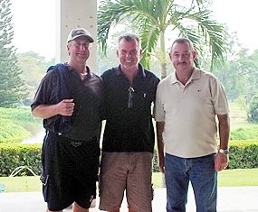 Monday’s three division winners from Khao Kheow: Ron Miller, Dennis Scougal and Willy Van Heetvelde.