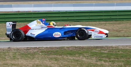 Stuvik sets a fast time during testing at the Oschersleben Circuit in Germany.