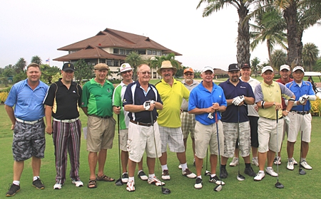 Pattaya’s finest on the 1st tee at Bangpakong Riverside.