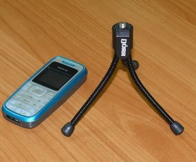 A mini tripod.