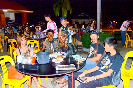 The event draws dozens of family and friends.