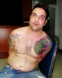 Iranian Seyedmohammad Nejatiabkenar has been arrested for allegedly stabbing a Frenchman for bumping him while dancing.