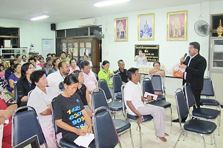 Thonakrit Naktechawar, human resources director for Aditya Berla Chemicals (Thailand) Co. apologizes for the chemical gas leak. 